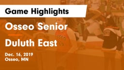 Osseo Senior  vs Duluth East Game Highlights - Dec. 16, 2019