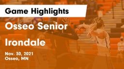 Osseo Senior  vs Irondale  Game Highlights - Nov. 30, 2021