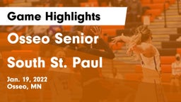 Osseo Senior  vs South St. Paul  Game Highlights - Jan. 19, 2022