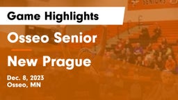 Osseo Senior  vs New Prague  Game Highlights - Dec. 8, 2023