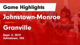 Johnstown-Monroe  vs Granville  Game Highlights - Sept. 3, 2019