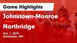 Johnstown-Monroe  vs Northridge Game Highlights - Oct. 1, 2019