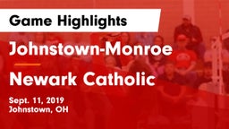 Johnstown-Monroe  vs Newark Catholic  Game Highlights - Sept. 11, 2019
