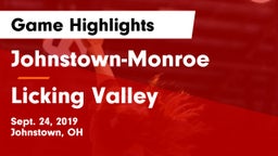 Johnstown-Monroe  vs Licking Valley Game Highlights - Sept. 24, 2019