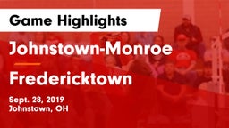 Johnstown-Monroe  vs Fredericktown Game Highlights - Sept. 28, 2019