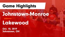 Johnstown-Monroe  vs Lakewood  Game Highlights - Oct. 10, 2019