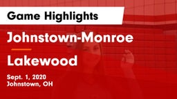 Johnstown-Monroe  vs Lakewood  Game Highlights - Sept. 1, 2020