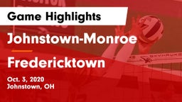 Johnstown-Monroe  vs Fredericktown  Game Highlights - Oct. 3, 2020