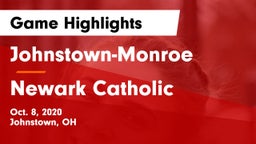 Johnstown-Monroe  vs Newark Catholic  Game Highlights - Oct. 8, 2020