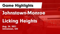 Johnstown-Monroe  vs Licking Heights  Game Highlights - Aug. 24, 2021