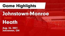 Johnstown-Monroe  vs Heath  Game Highlights - Aug. 26, 2021