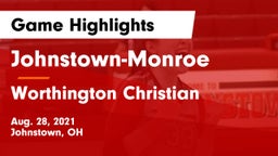 Johnstown-Monroe  vs Worthington Christian  Game Highlights - Aug. 28, 2021