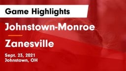 Johnstown-Monroe  vs Zanesville  Game Highlights - Sept. 23, 2021