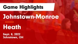 Johnstown-Monroe  vs Heath  Game Highlights - Sept. 8, 2022