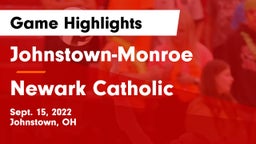 Johnstown-Monroe  vs Newark Catholic  Game Highlights - Sept. 15, 2022