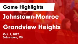 Johnstown-Monroe  vs Grandview Heights  Game Highlights - Oct. 1, 2022