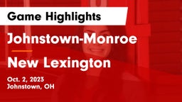 Johnstown-Monroe  vs New Lexington  Game Highlights - Oct. 2, 2023