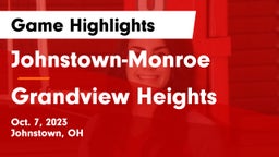 Johnstown-Monroe  vs Grandview Heights  Game Highlights - Oct. 7, 2023