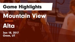 Mountain View  vs Alta  Game Highlights - Jan 18, 2017