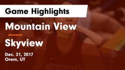 Mountain View  vs Skyview  Game Highlights - Dec. 21, 2017