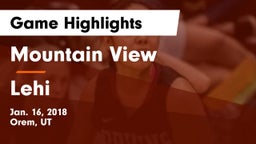 Mountain View  vs Lehi  Game Highlights - Jan. 16, 2018