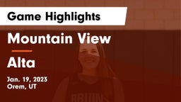 Mountain View  vs Alta  Game Highlights - Jan. 19, 2023
