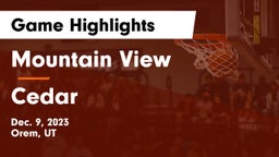 Mountain View  vs Cedar  Game Highlights - Dec. 9, 2023