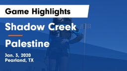 Shadow Creek  vs Palestine  Game Highlights - Jan. 3, 2020