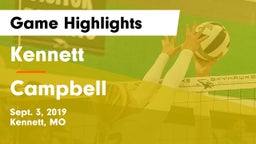 Kennett  vs Campbell Game Highlights - Sept. 3, 2019