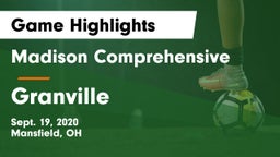 Madison Comprehensive  vs Granville  Game Highlights - Sept. 19, 2020