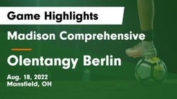 Madison Comprehensive  vs Olentangy Berlin  Game Highlights - Aug. 18, 2022