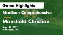 Madison Comprehensive  vs Mansfield Christian Game Highlights - Sept. 20, 2022
