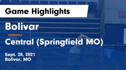 Bolivar  vs Central  (Springfield MO) Game Highlights - Sept. 28, 2021