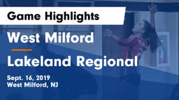 West Milford  vs Lakeland Regional  Game Highlights - Sept. 16, 2019