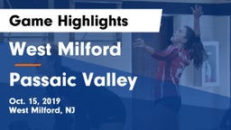 West Milford  vs Passaic Valley  Game Highlights - Oct. 15, 2019