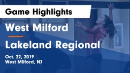 West Milford  vs Lakeland Regional  Game Highlights - Oct. 22, 2019