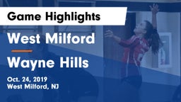 West Milford  vs Wayne Hills  Game Highlights - Oct. 24, 2019