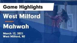West Milford  vs Mahwah  Game Highlights - March 12, 2021