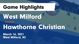 West Milford  vs Hawthorne Christian Game Highlights - March 16, 2021