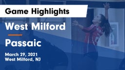 West Milford  vs Passaic  Game Highlights - March 29, 2021