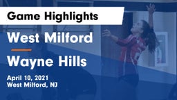 West Milford  vs Wayne Hills  Game Highlights - April 10, 2021