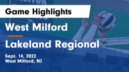West Milford  vs Lakeland Regional  Game Highlights - Sept. 14, 2022