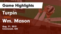 Turpin  vs Wm. Mason  Game Highlights - Aug. 21, 2019
