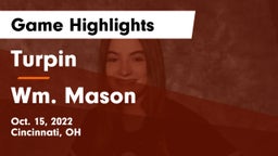 Turpin  vs Wm. Mason  Game Highlights - Oct. 15, 2022