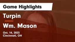 Turpin  vs Wm. Mason  Game Highlights - Oct. 14, 2023