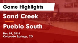 Sand Creek  vs Pueblo South  Game Highlights - Dec 09, 2016