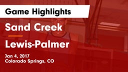 Sand Creek  vs Lewis-Palmer  Game Highlights - Jan 4, 2017