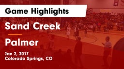 Sand Creek  vs Palmer  Game Highlights - Jan 2, 2017