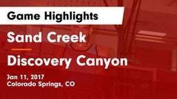 Sand Creek  vs Discovery Canyon  Game Highlights - Jan 11, 2017