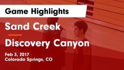 Sand Creek  vs Discovery Canyon  Game Highlights - Feb 3, 2017